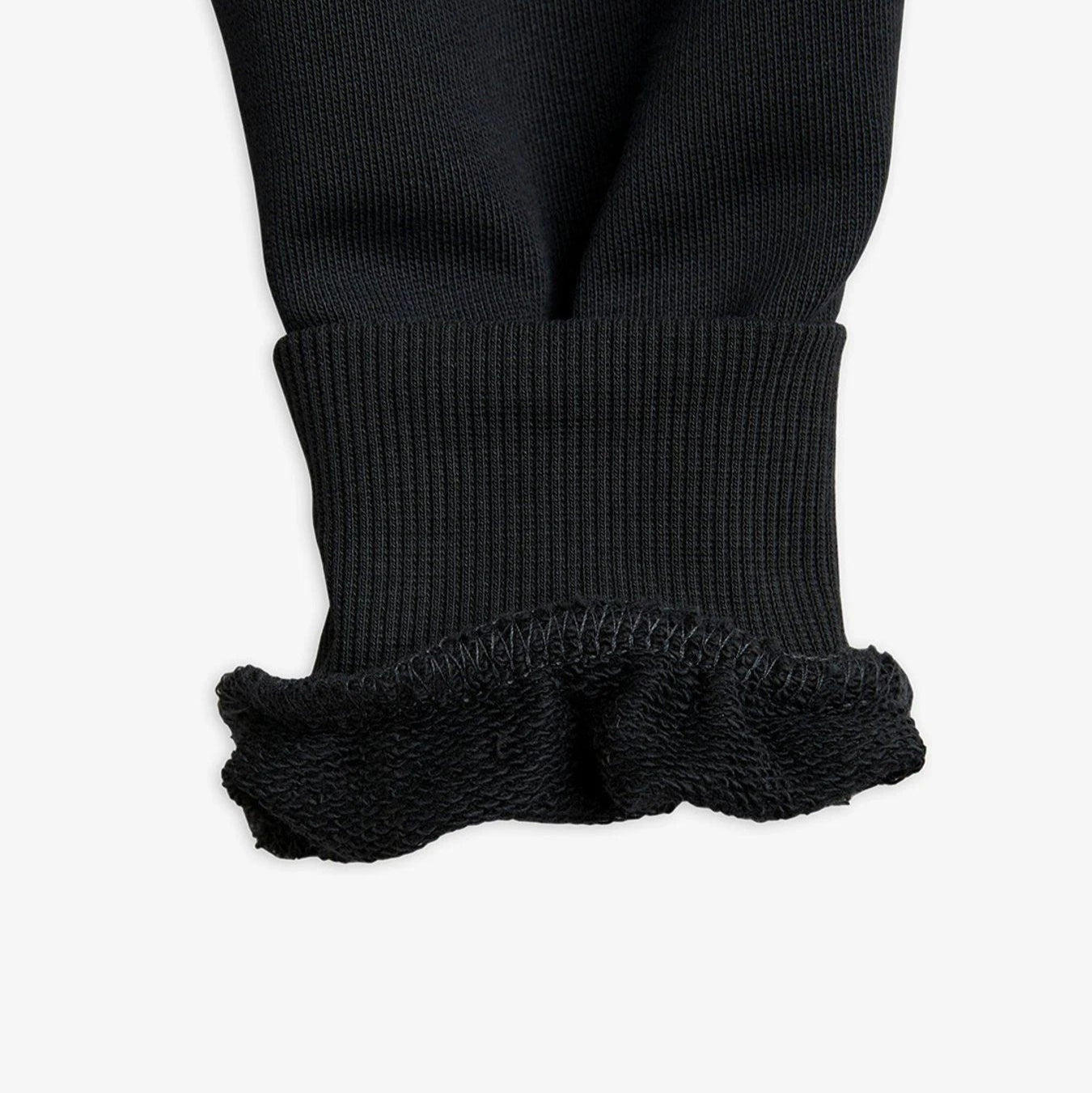 Black Logo-Patch Track Cotton Trousers