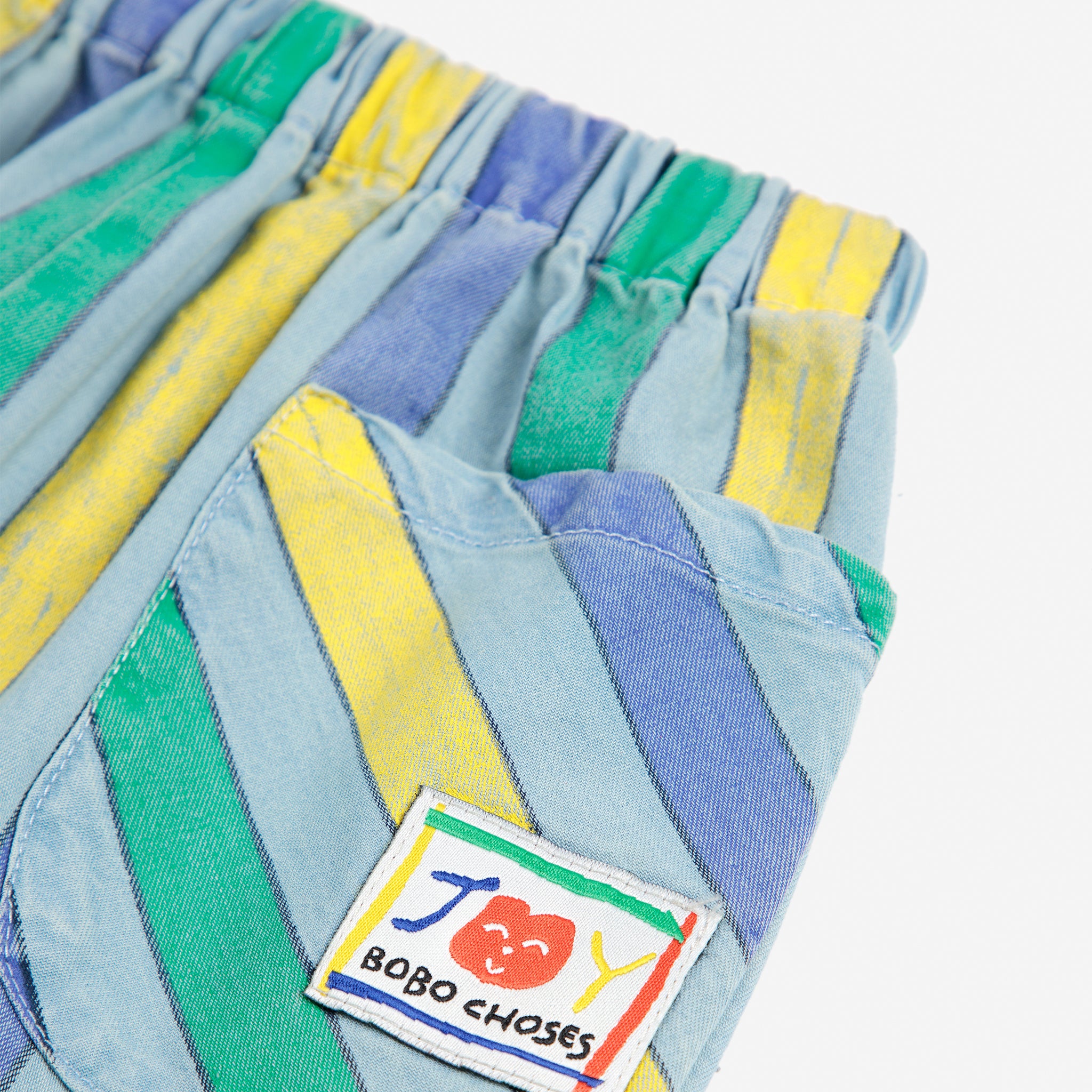 Bobo Choses-Baby Multicolor Stripes Denim Pants