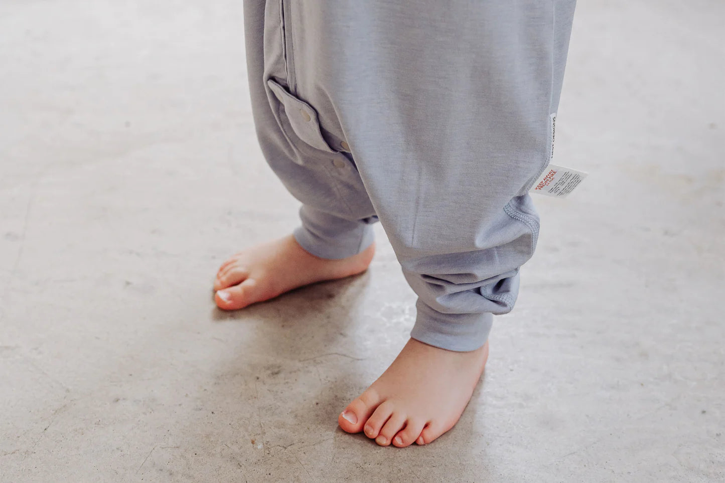 Short Sleeve Footed Sleep Bag 0.5 TOG (Bamboo Jersey) - Pantone Niagara Mist