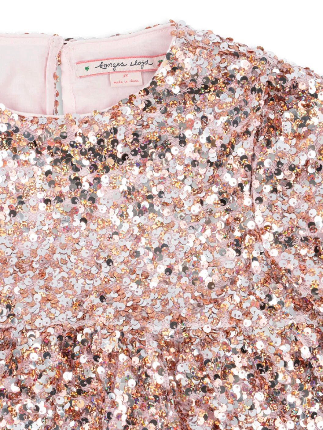 LILA SEQUINS DRESS GREY/ROSA