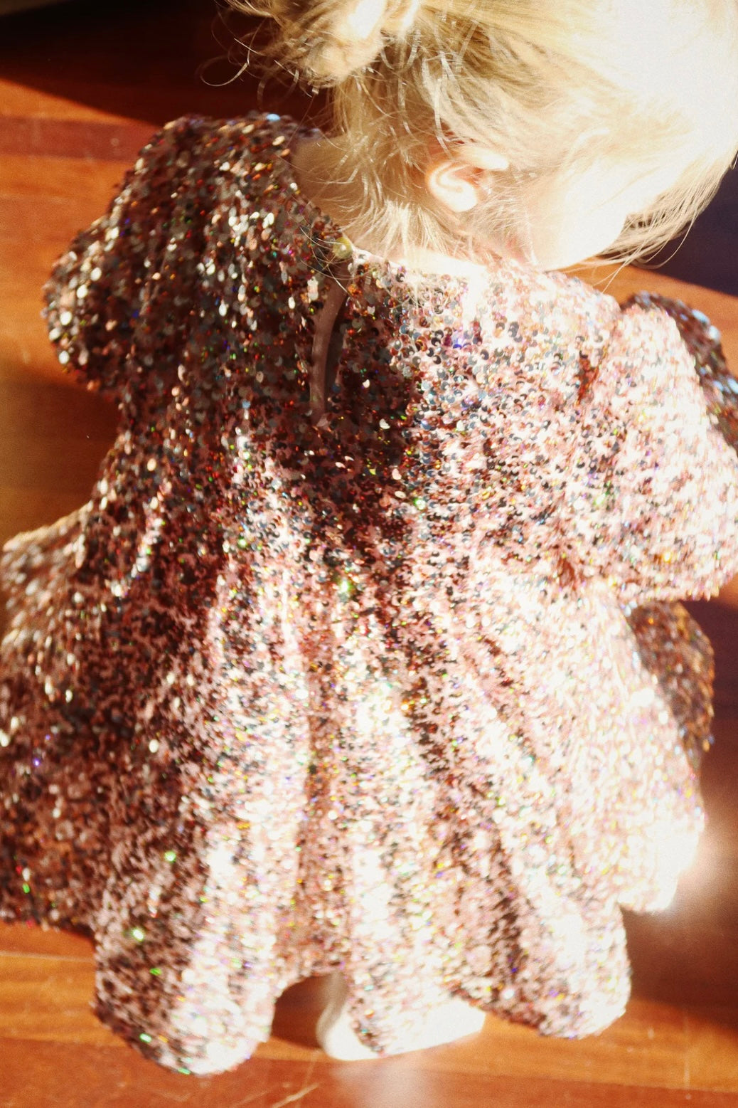 LILA SEQUINS DRESS GREY/ROSA