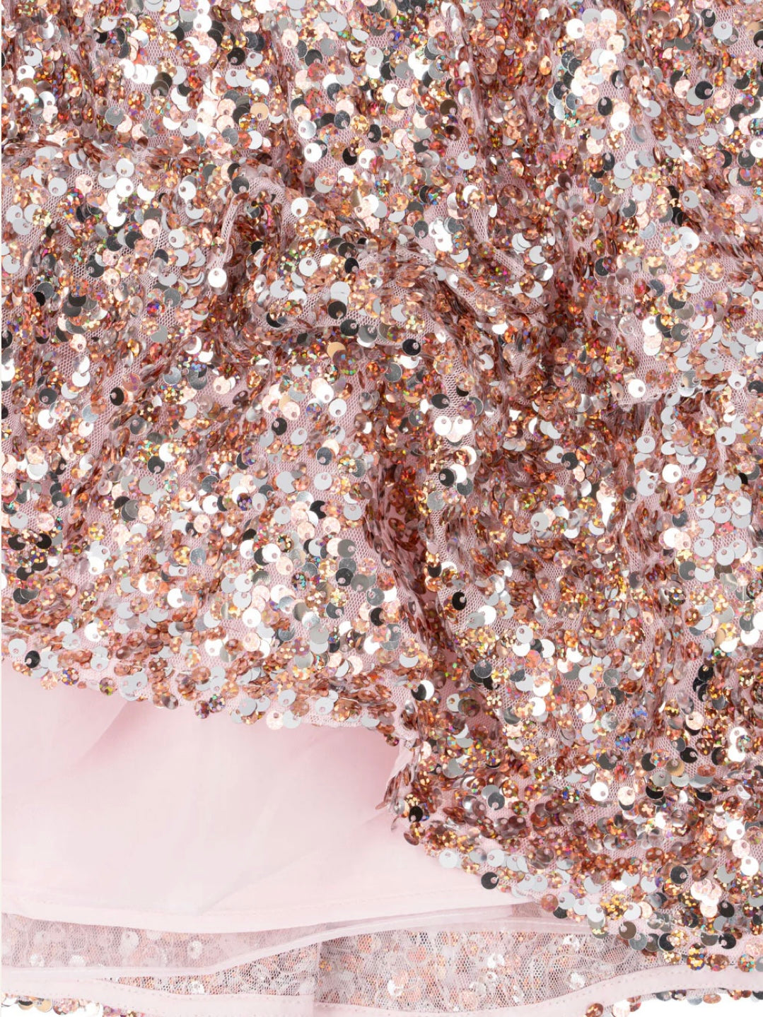 LILA SEQUINS DRESS GREY/ROSA