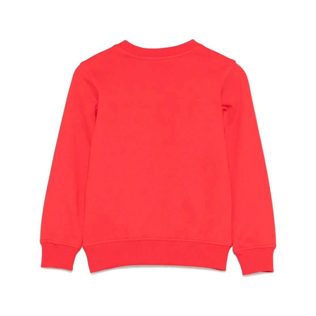 Moschino-LS RED SWEATSHIRT W TOY BEAR LOGO PRINT