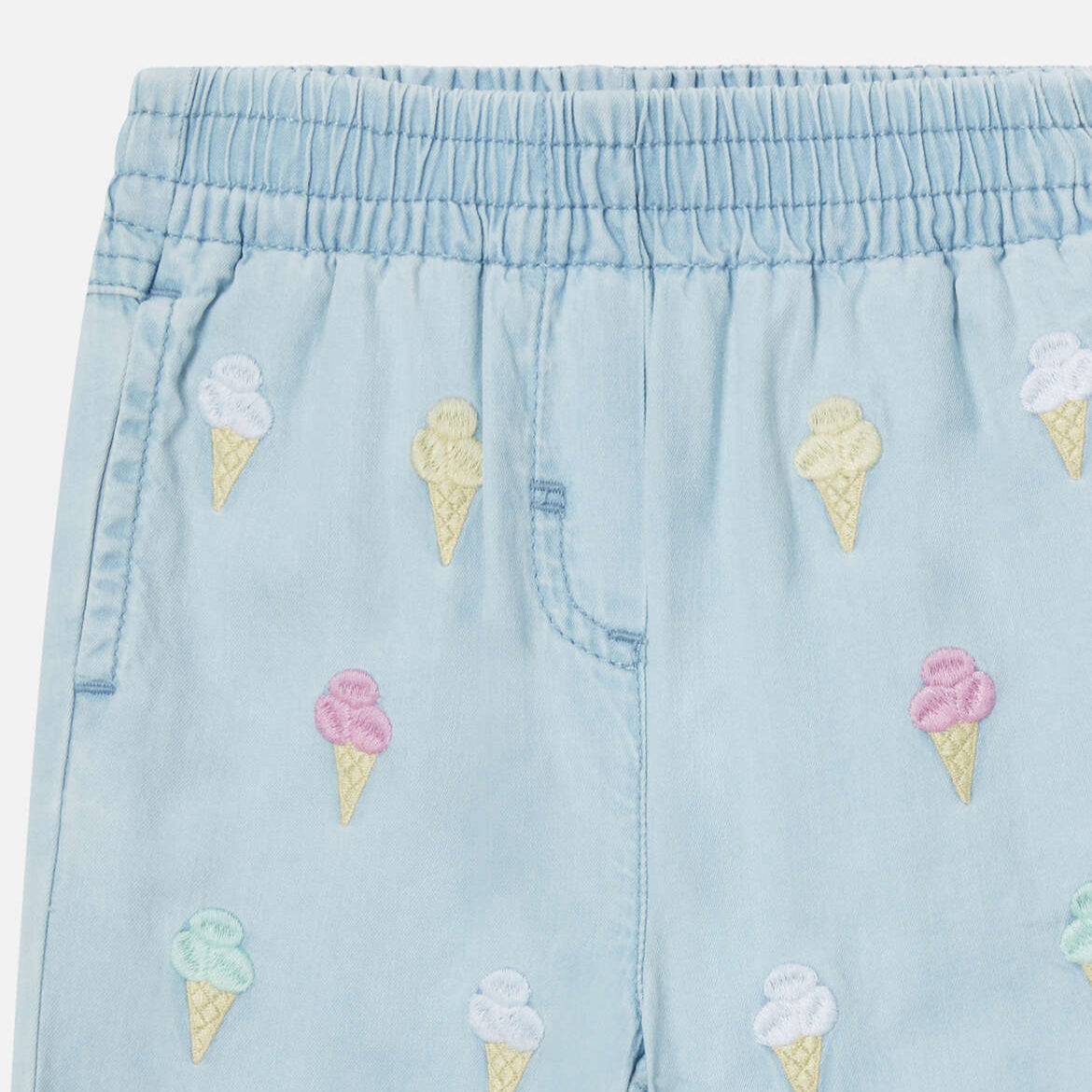Stella Mccartney Kids-Ice Cream Embroidered Joggers