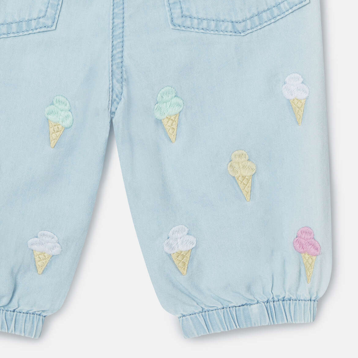 Stella Mccartney Kids-Ice Cream Embroidered Joggers