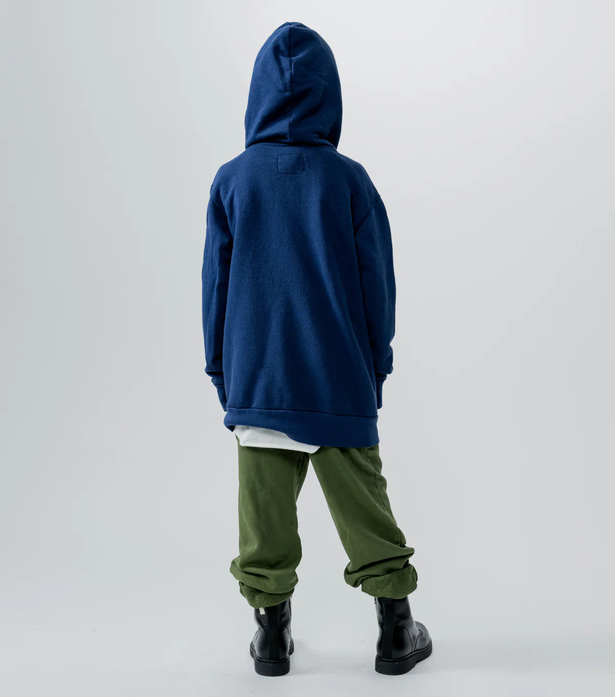 1/2 ZIP HOODIE INDIGO