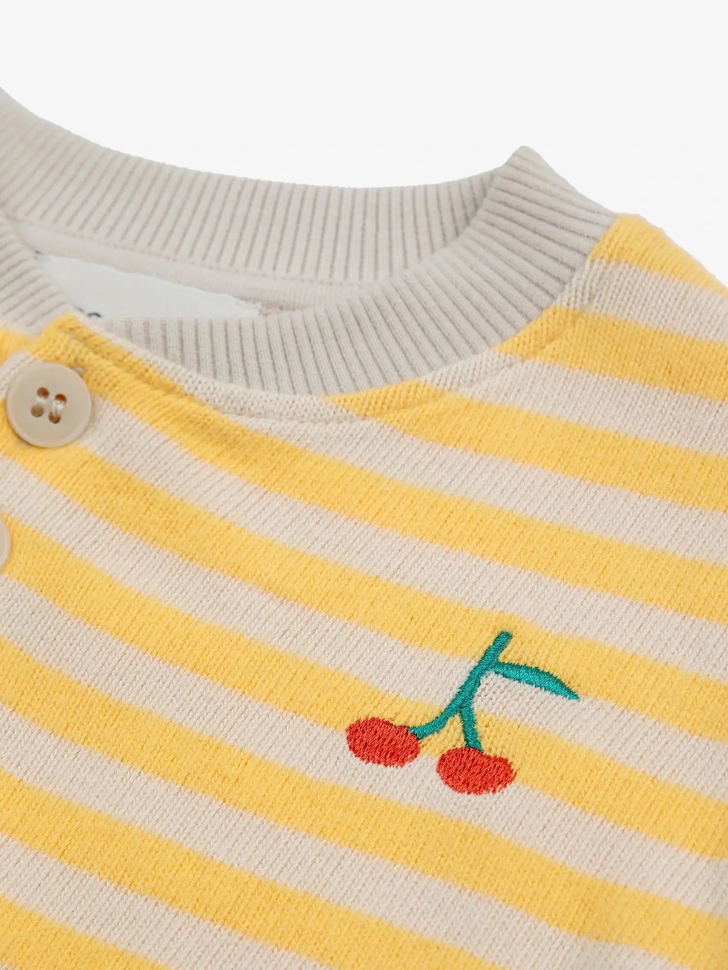 Baby Stripes buttoned sweatshirt