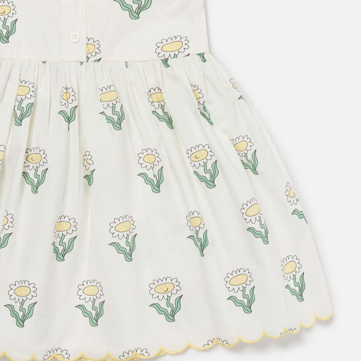 Stella Mccartney Kids-BABY GIRL DAISIES DRESS WITH SHOULDER FRILLS