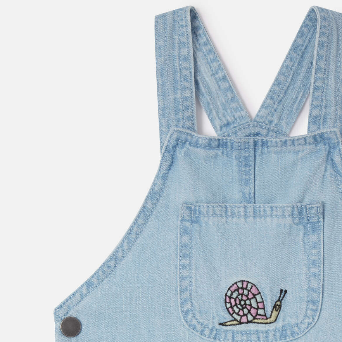 Stella Mccartney Kids-Woodland Friends Denim Dungarees