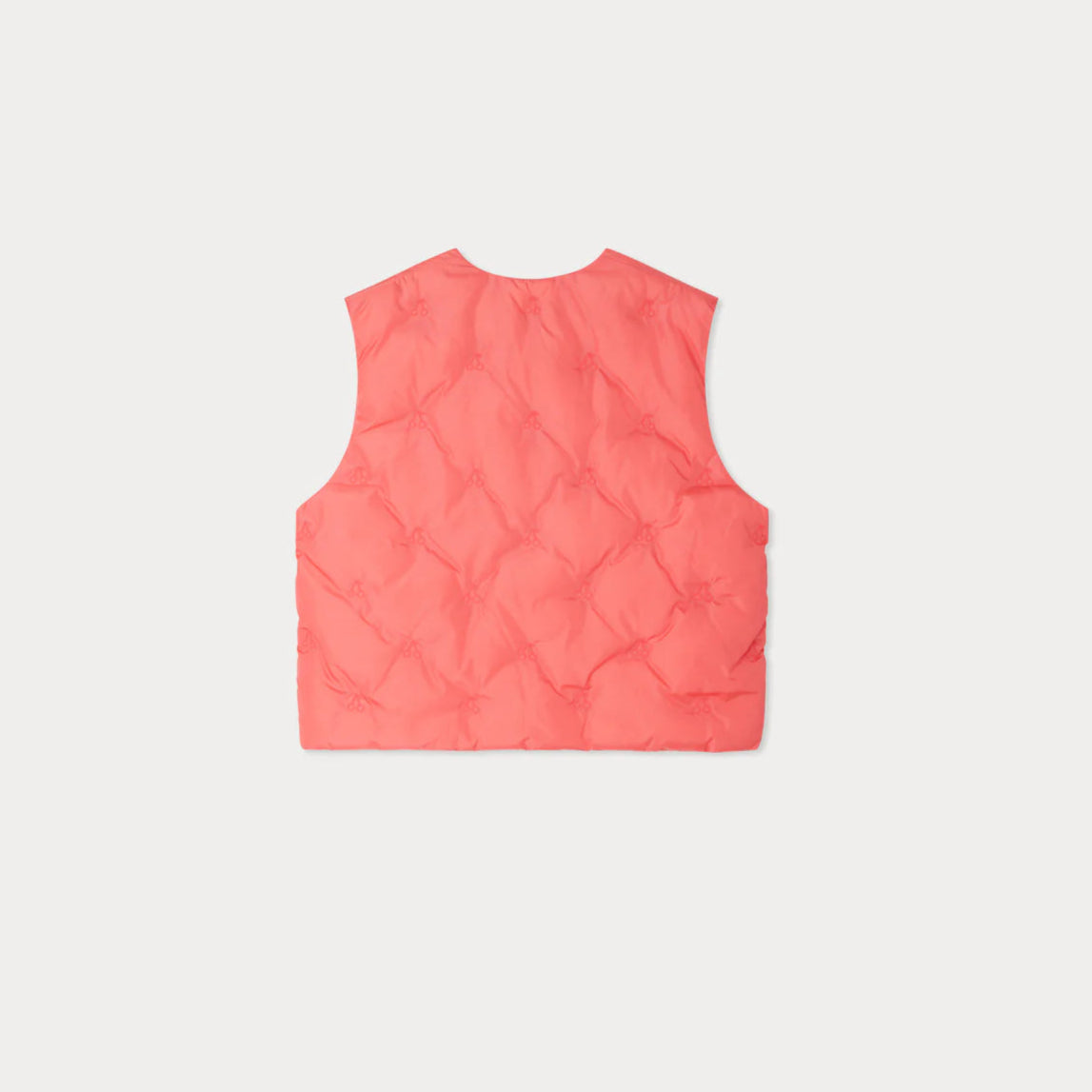 Bonpoint-Enaelle embroidered and sleeveless puffer jacket