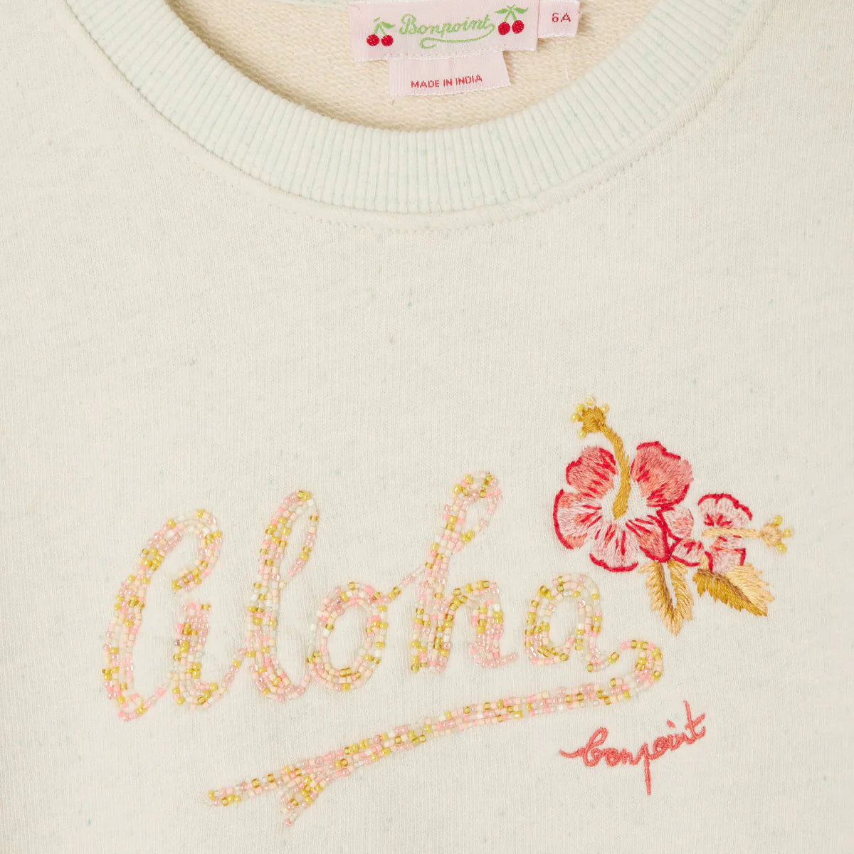 Bonpoint-Edwige embroidered fleece sweatshirt