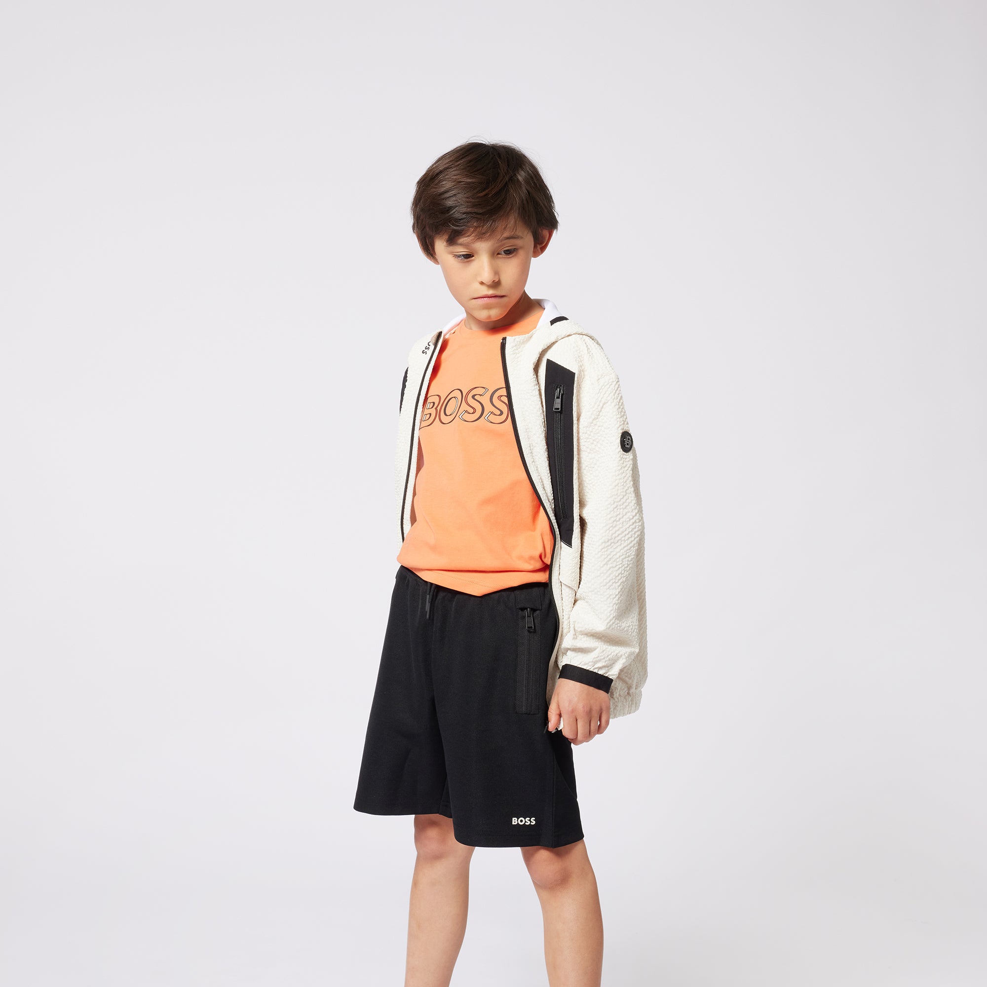 Boss-Orange Printed Logo Cotton Short Sleeves T-Shirt