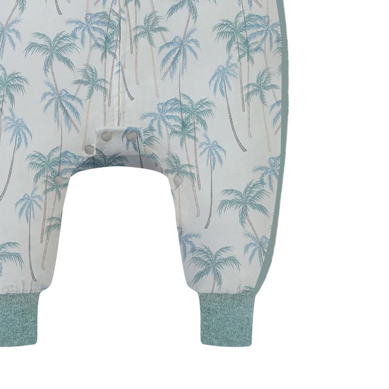 Nest Designs-Long Sleeve Footed Sleep Bag 0.6 TOG - Coco Beach