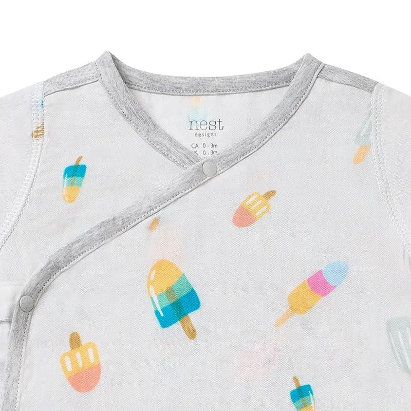 Nest Designs-Short Sleeve Kimono Onesie - Summer Pops