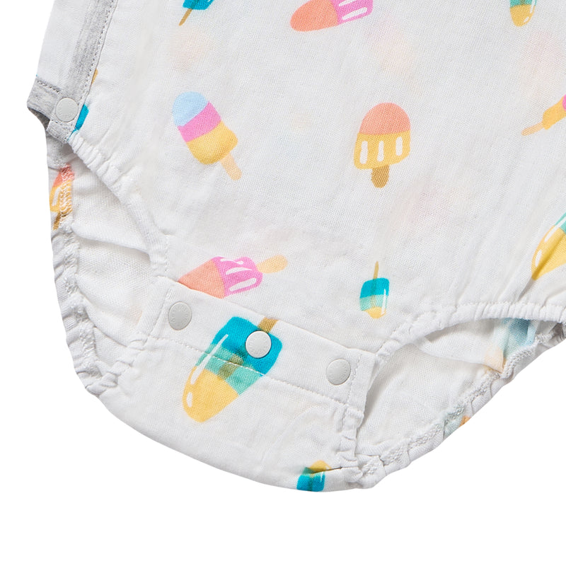 Nest Designs-Short Sleeve Kimono Onesie - Summer Pops