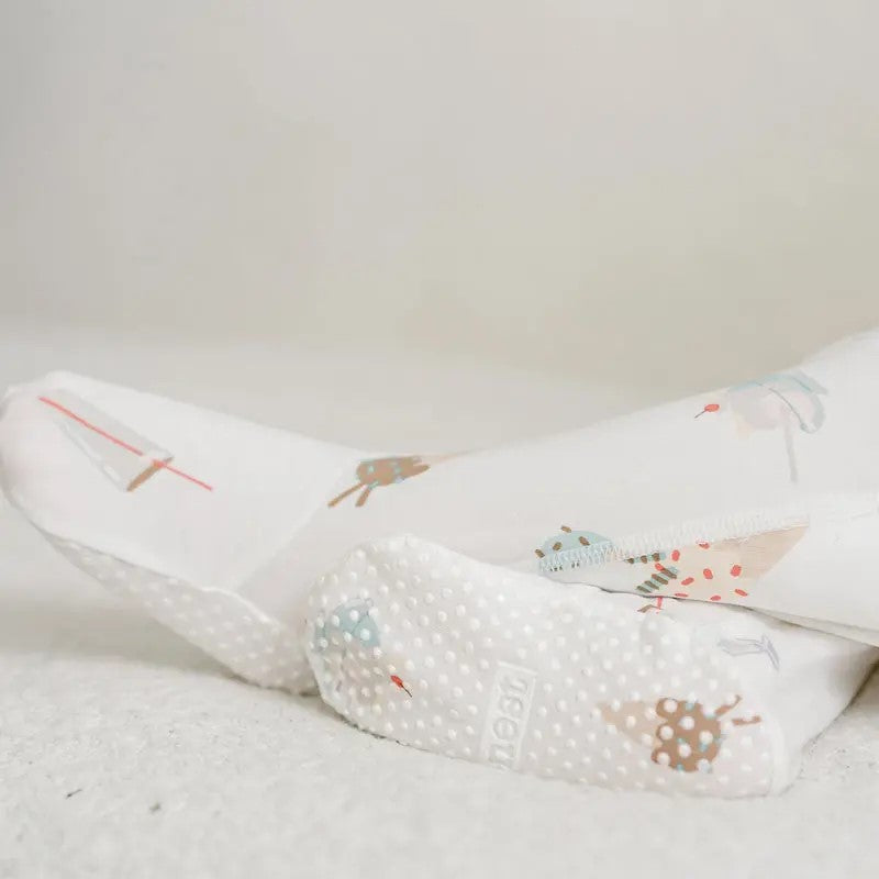 Nest Designs-One-Piece Zip Footed Sleeper (Bamboo Jersey) - Ice Cream Summer