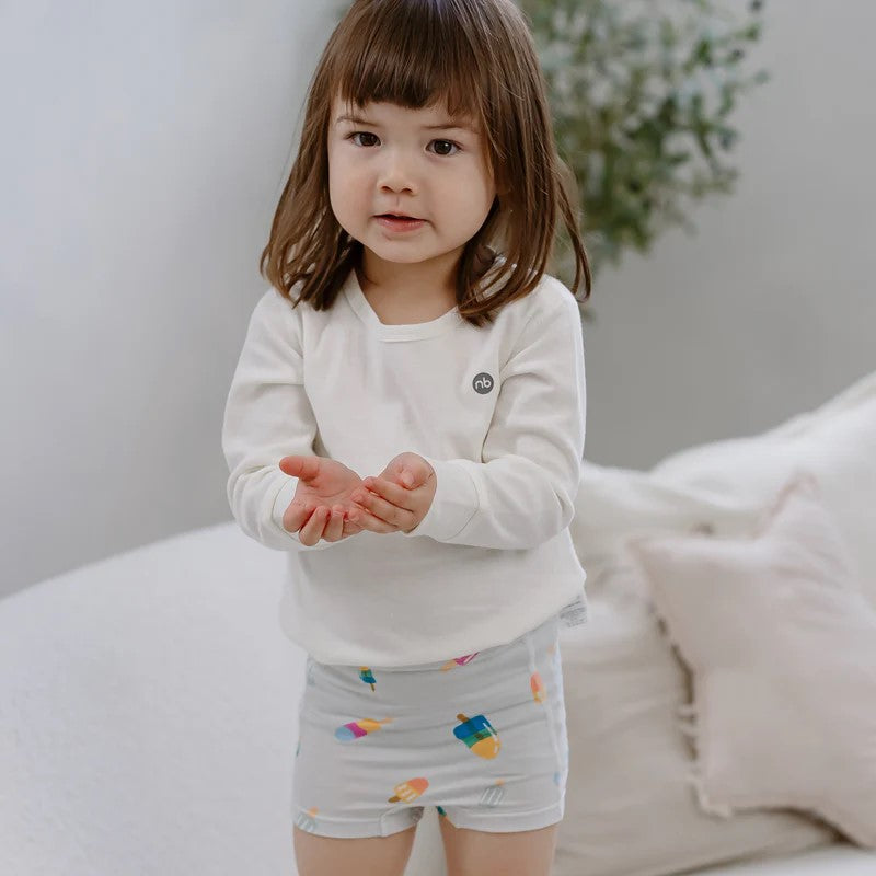 Nest Designs-Girls Boy Short Underwear (Bamboo, 2 Pack) - Sweet Treats