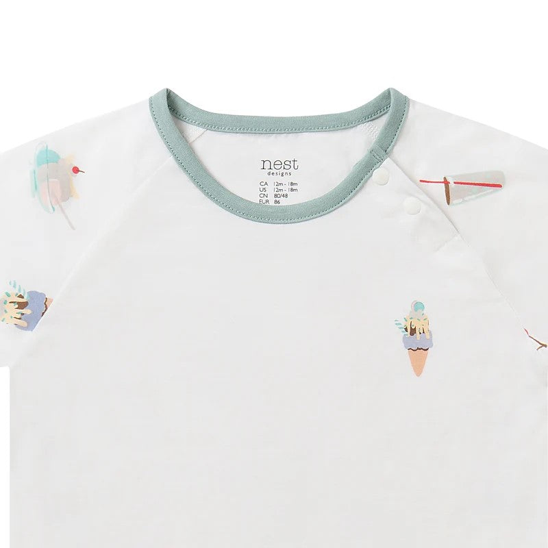 Nest Designs-Short Sleeve Play Set - Ice Cream Summer