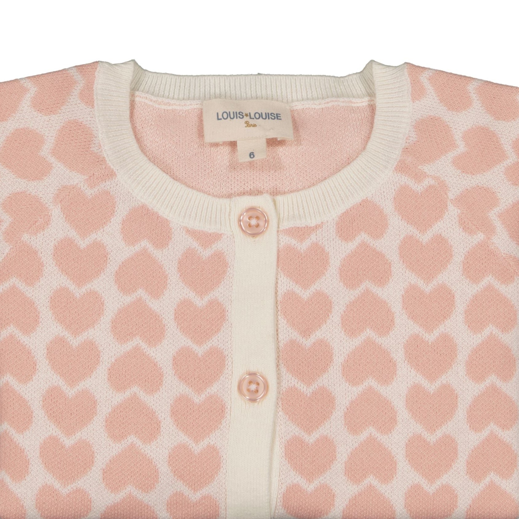 Louis Louise-CARDIGAN GULSAH KNITTED COTTON HEART