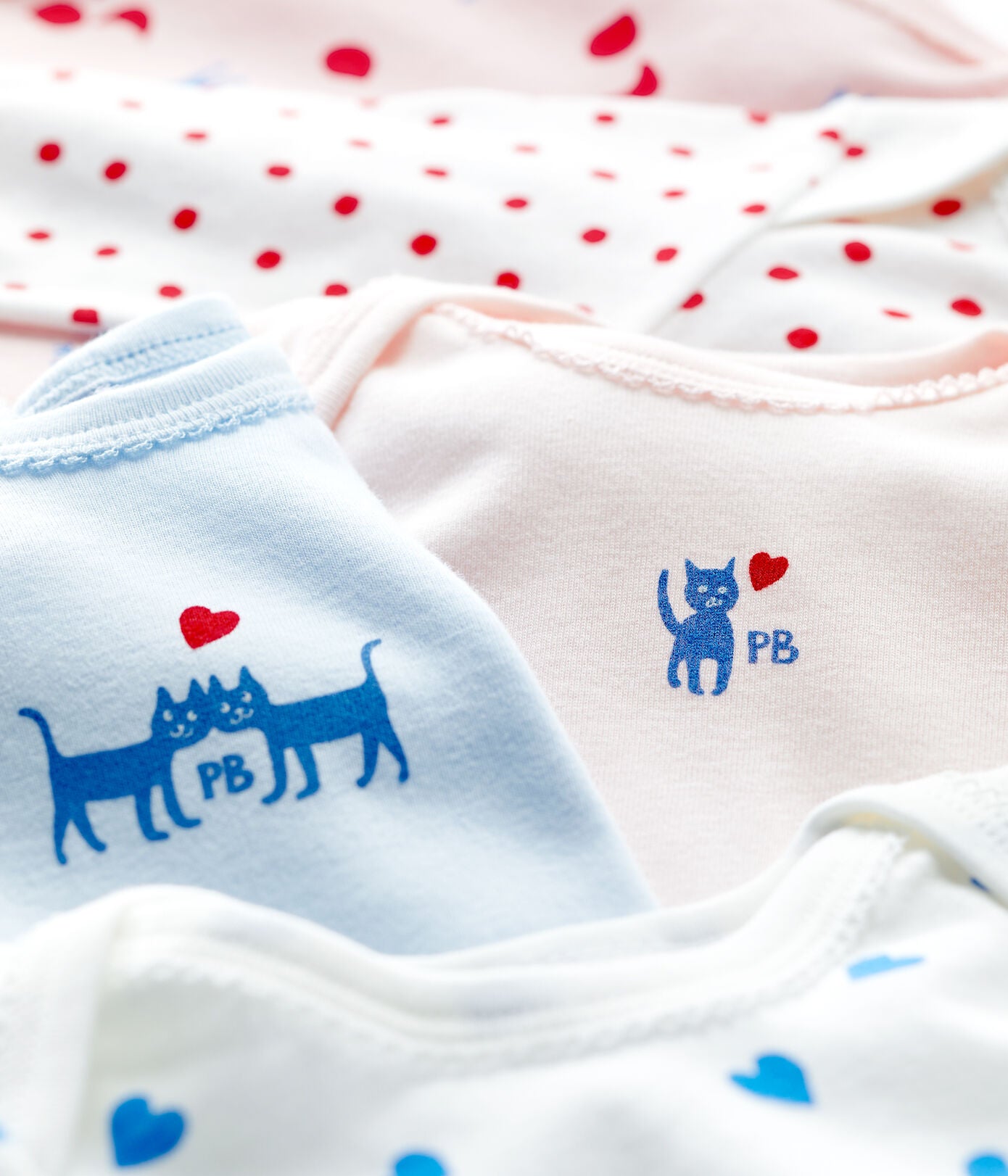 LONG-SLEEVED COTTON BODYSUITS - 5-PACK