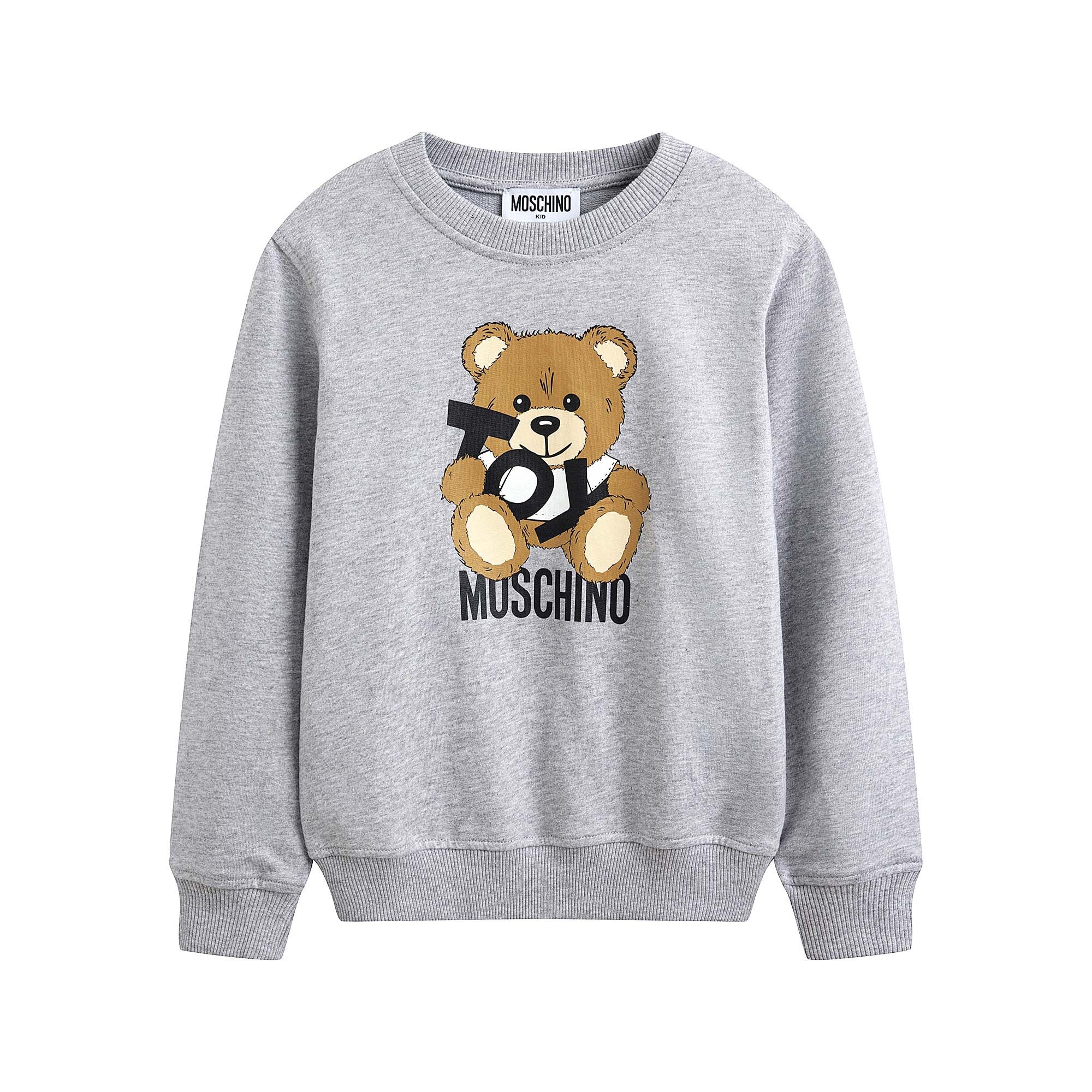 Moschino-LS SWEATSHIRT W TOY BEAR LOGO PRINT