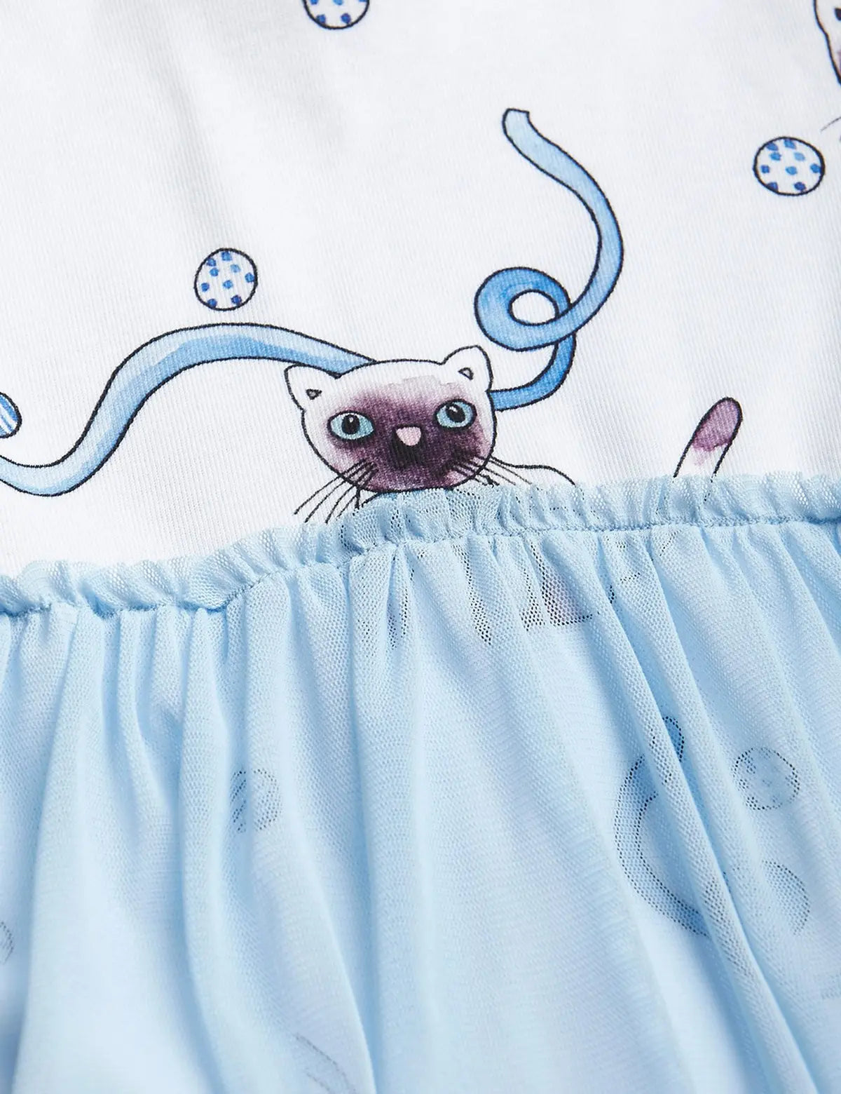CHILDRENSWEAR Siamese aop tulle skirt body