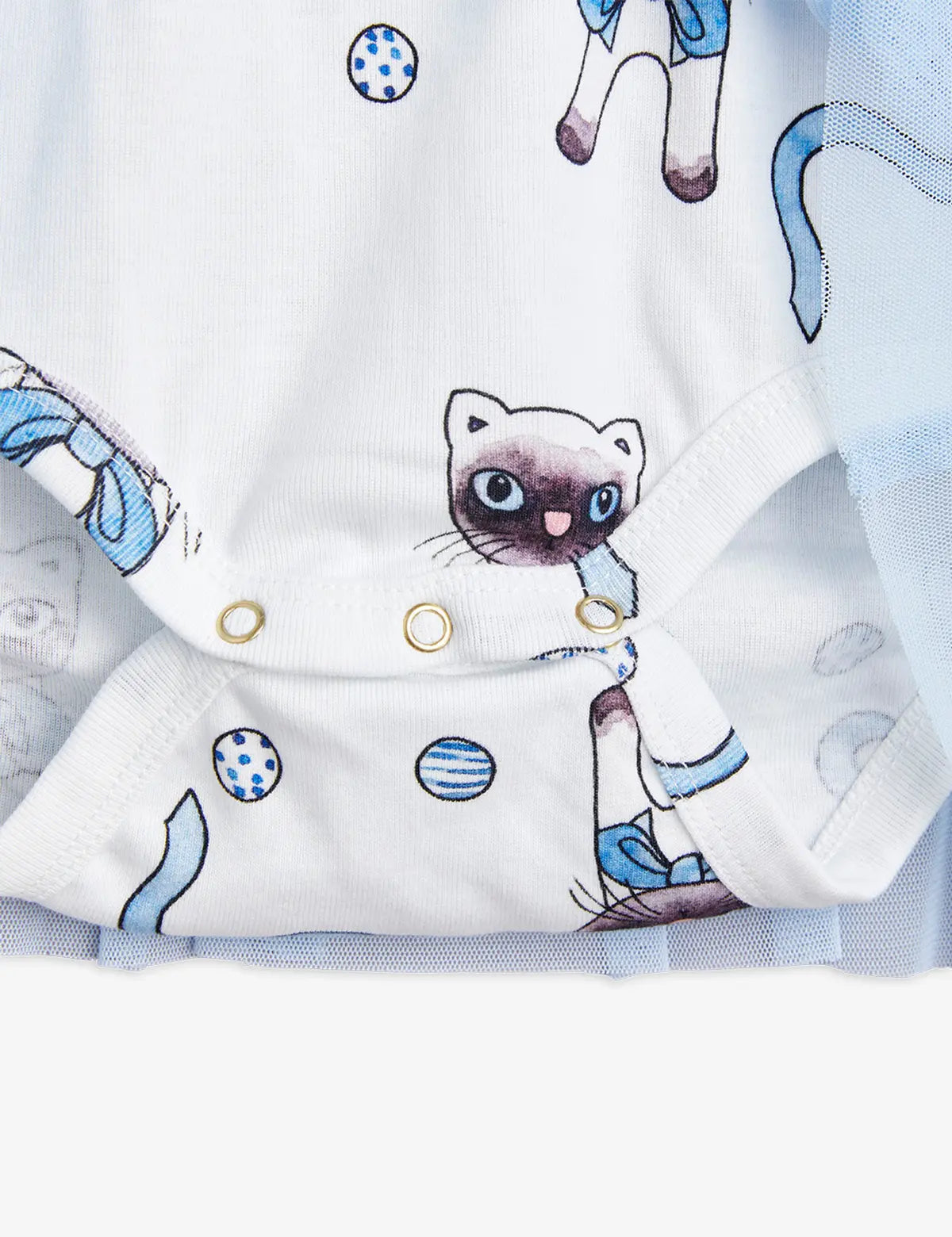 CHILDRENSWEAR Siamese aop tulle skirt body