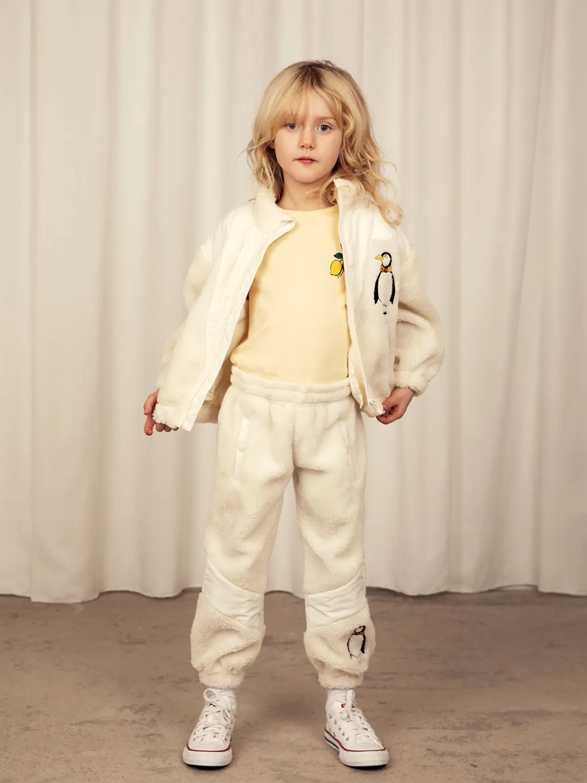 CHILDRENSWEAR Penguin pile stripe trousers