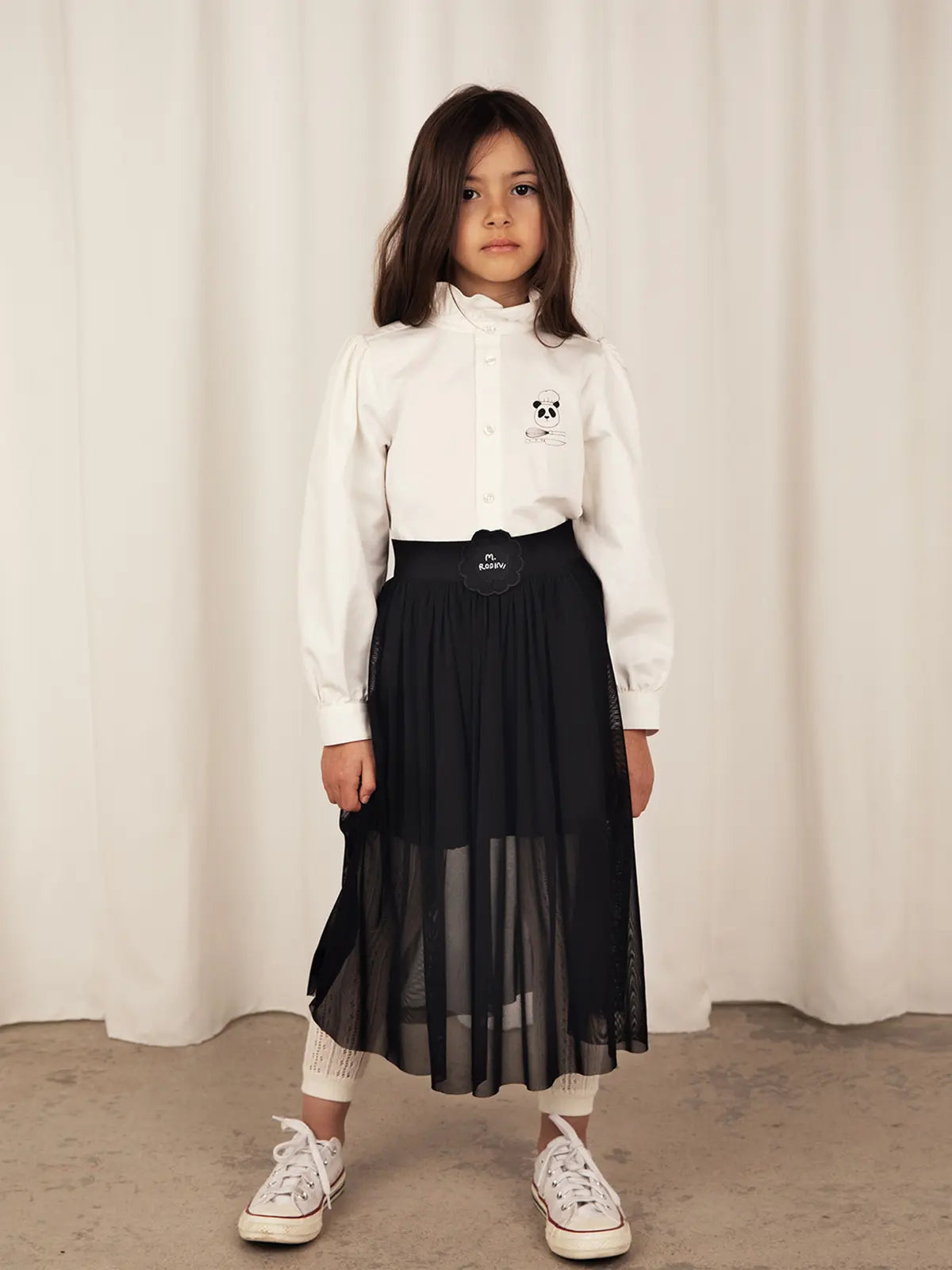 CHILDRENSWEAR Chef panda woven blouse