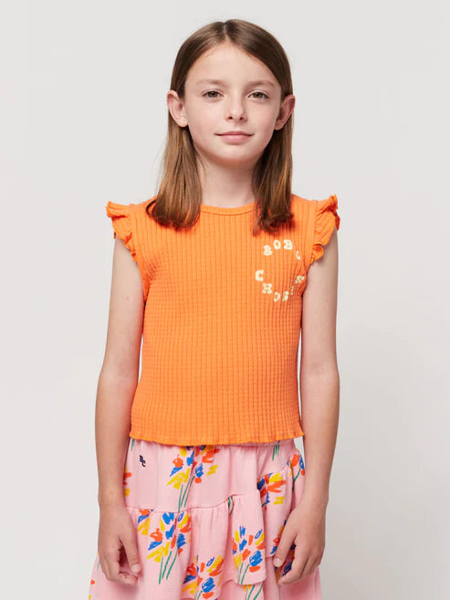 Bobo Choses Circle ruffled tank top
