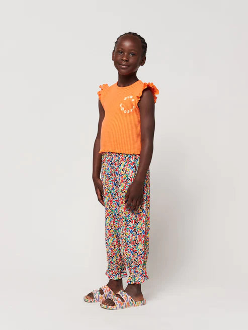Bobo Choses Circle ruffled tank top