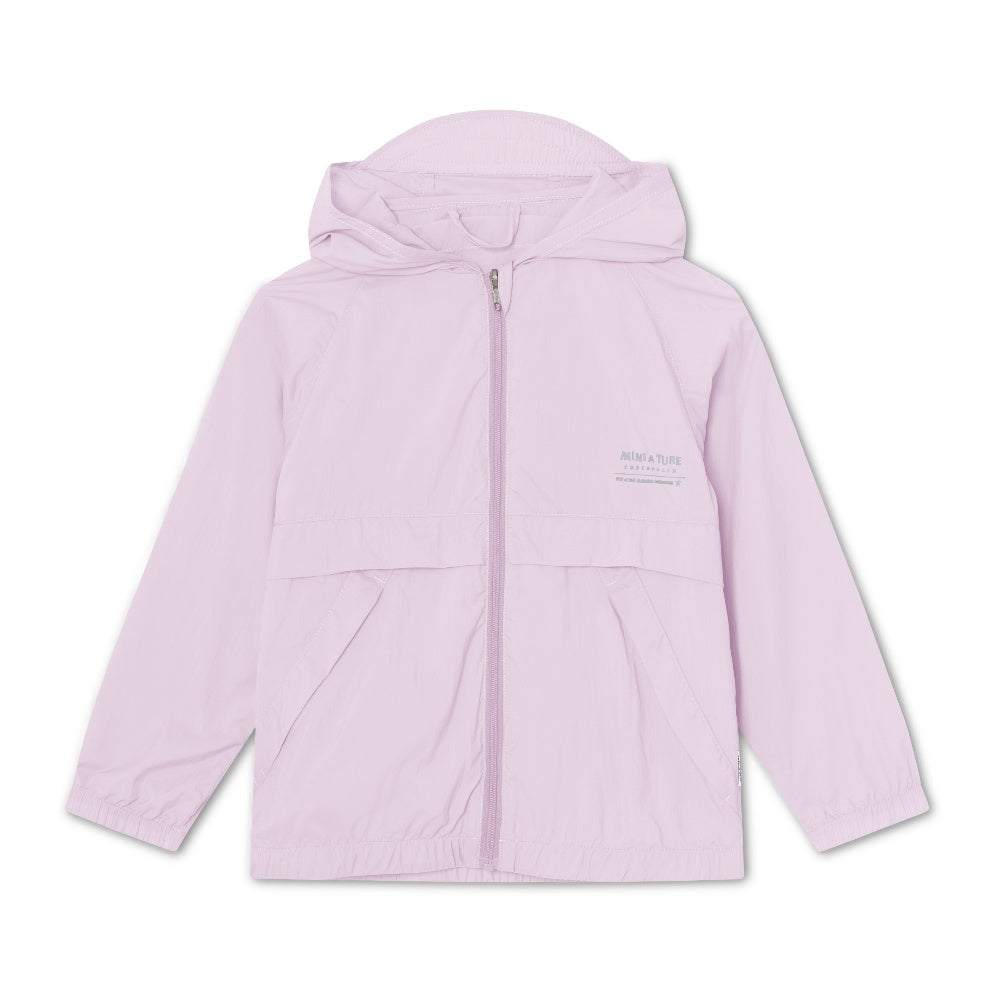 Mini A Ture-Light Purple Printed Logo Jacket