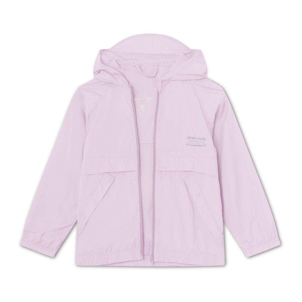 Mini A Ture-Light Purple Printed Logo Jacket