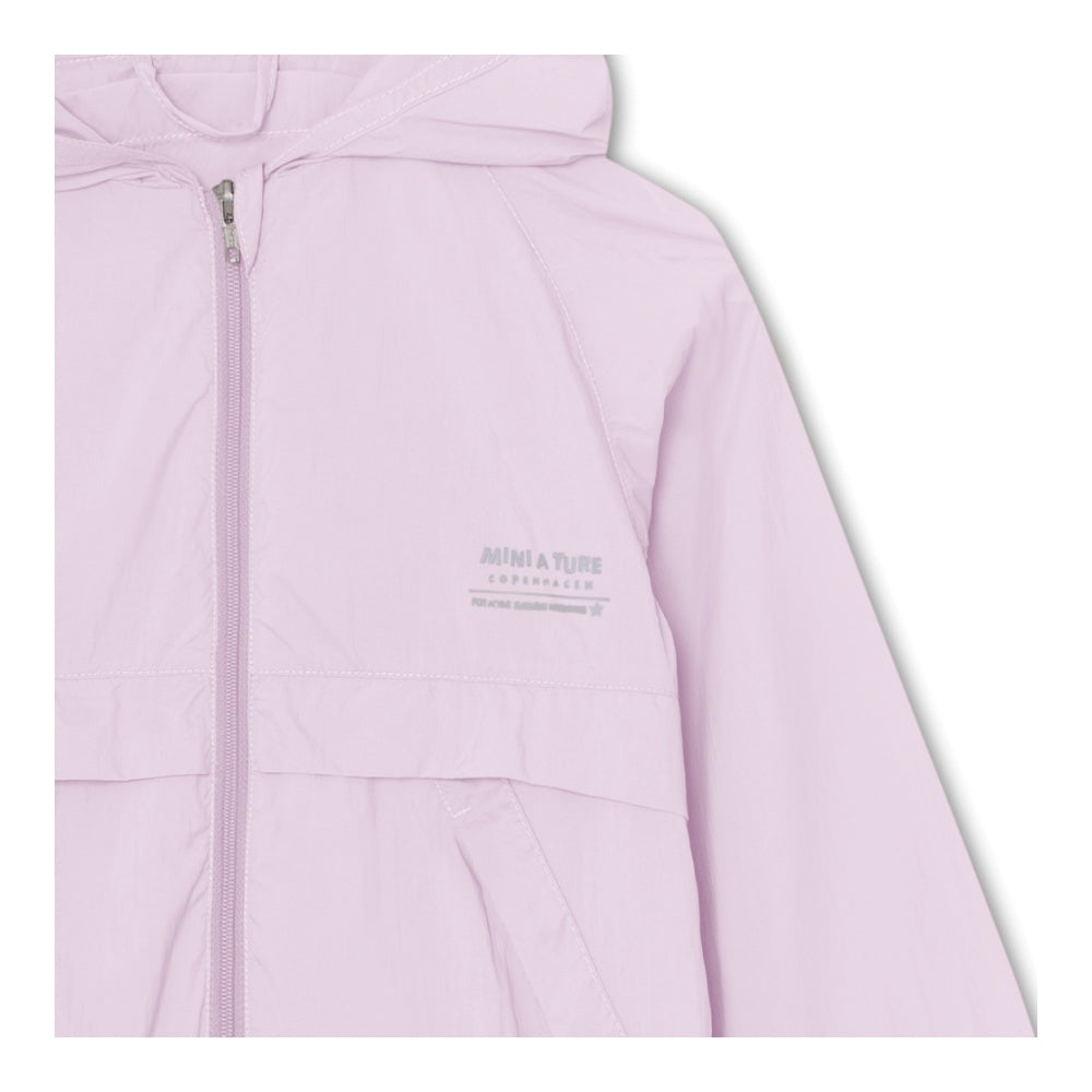 Mini A Ture-Light Purple Printed Logo Jacket