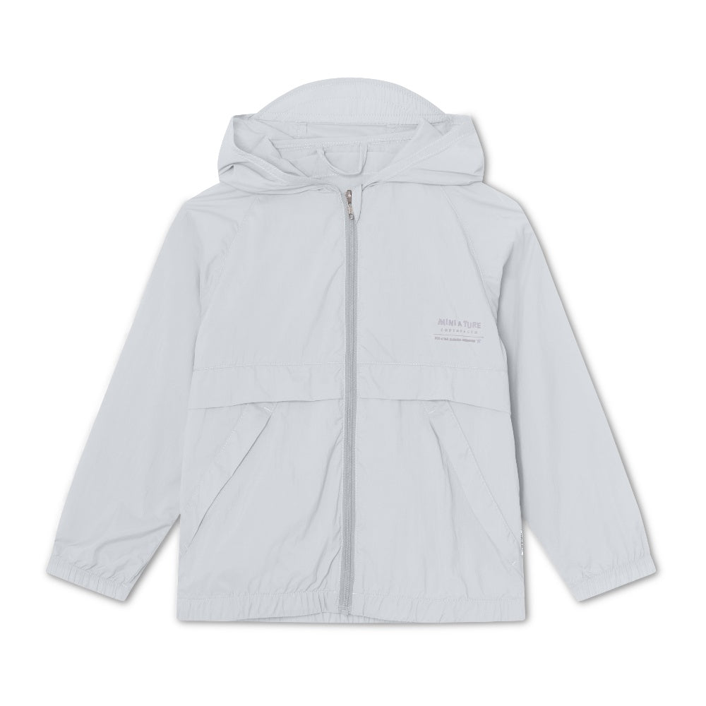 Mini A Ture-Blue Printed Logo Jacket