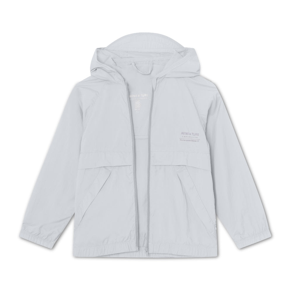 Mini A Ture-Blue Printed Logo Jacket