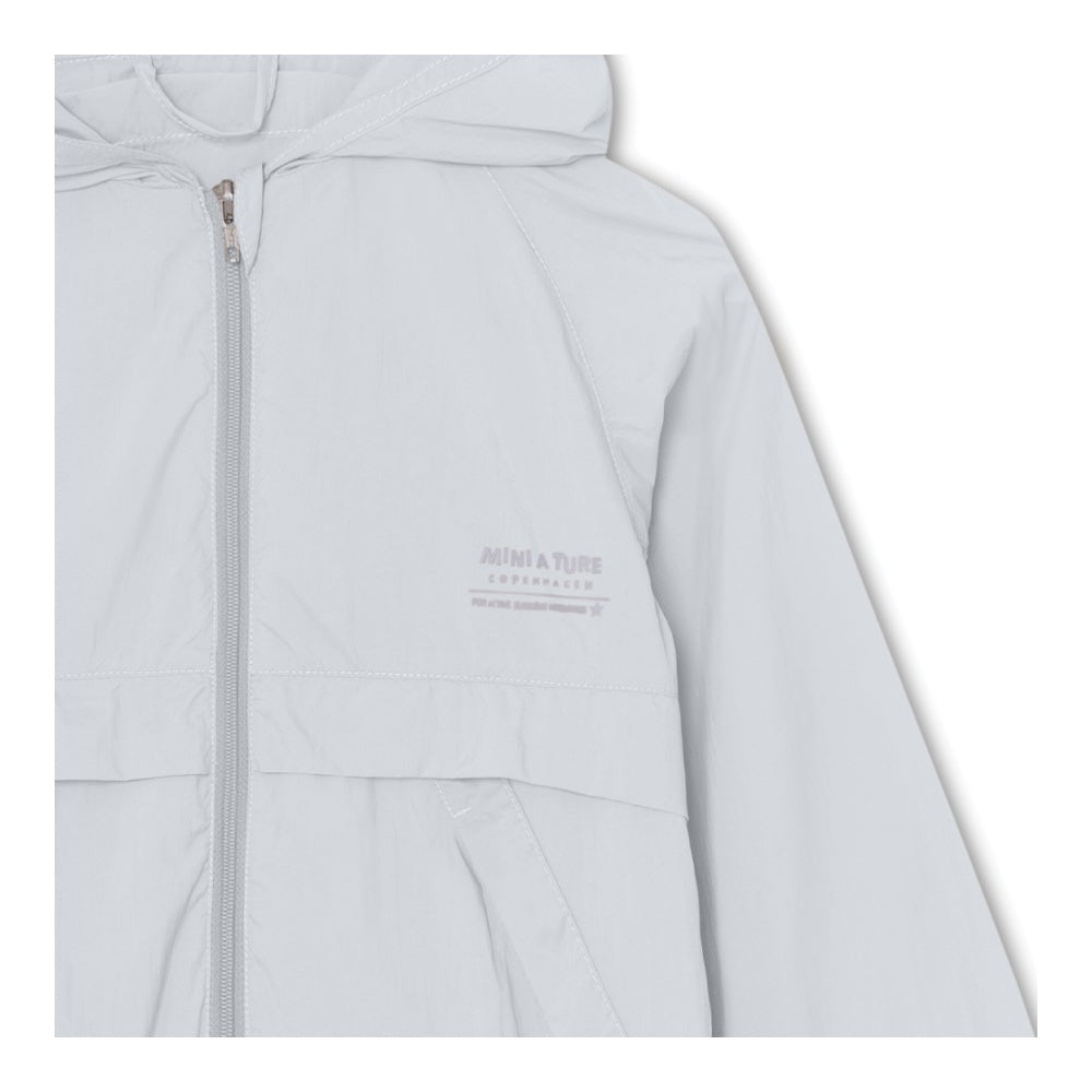 Mini A Ture-Blue Printed Logo Jacket