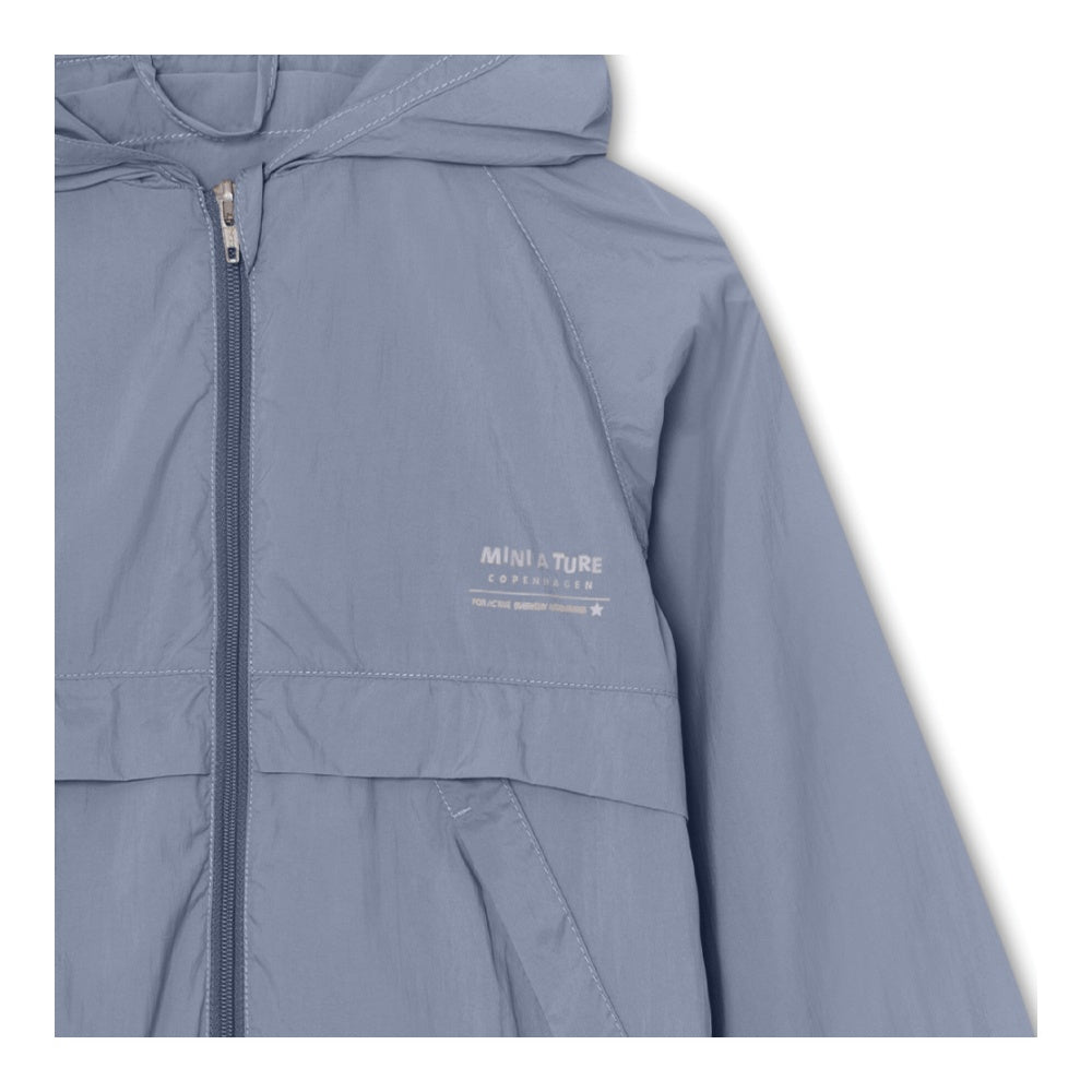 Mini A Ture-Blue Printed Logo Jacket