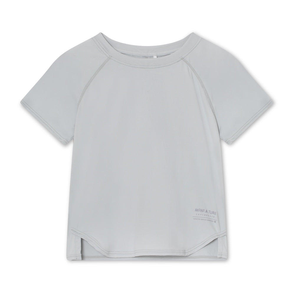 Mini A Ture-Light Blue Print Logo T-Shirt