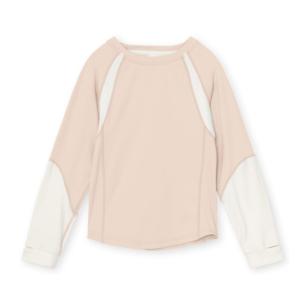Mini A Ture-Pink And White Printed Logo Shirt