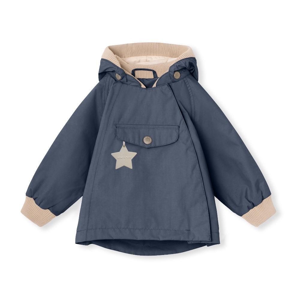 Mini A Ture-Blue Print Logo Jacket