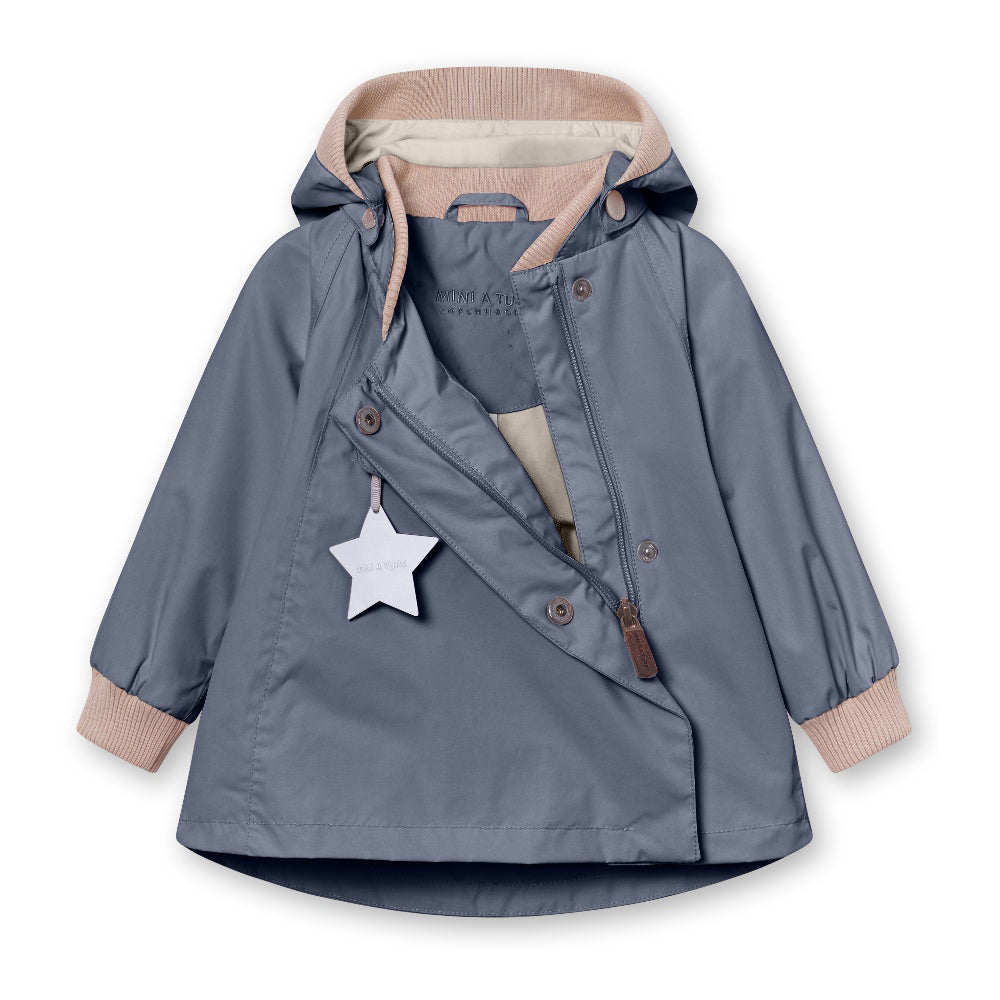 Mini A Ture-Blue Print Logo Jacket