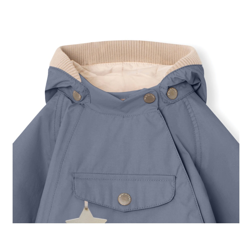 Mini A Ture-Blue Print Logo Jacket