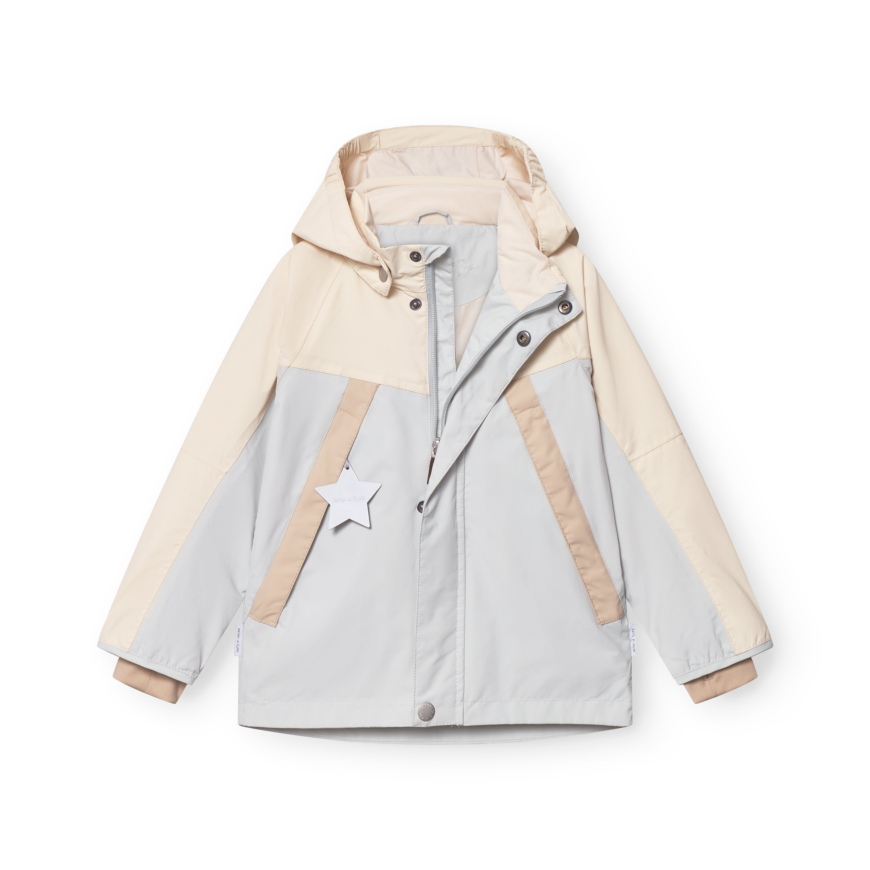 Mini A Ture-Blue Printed Logo Jacket