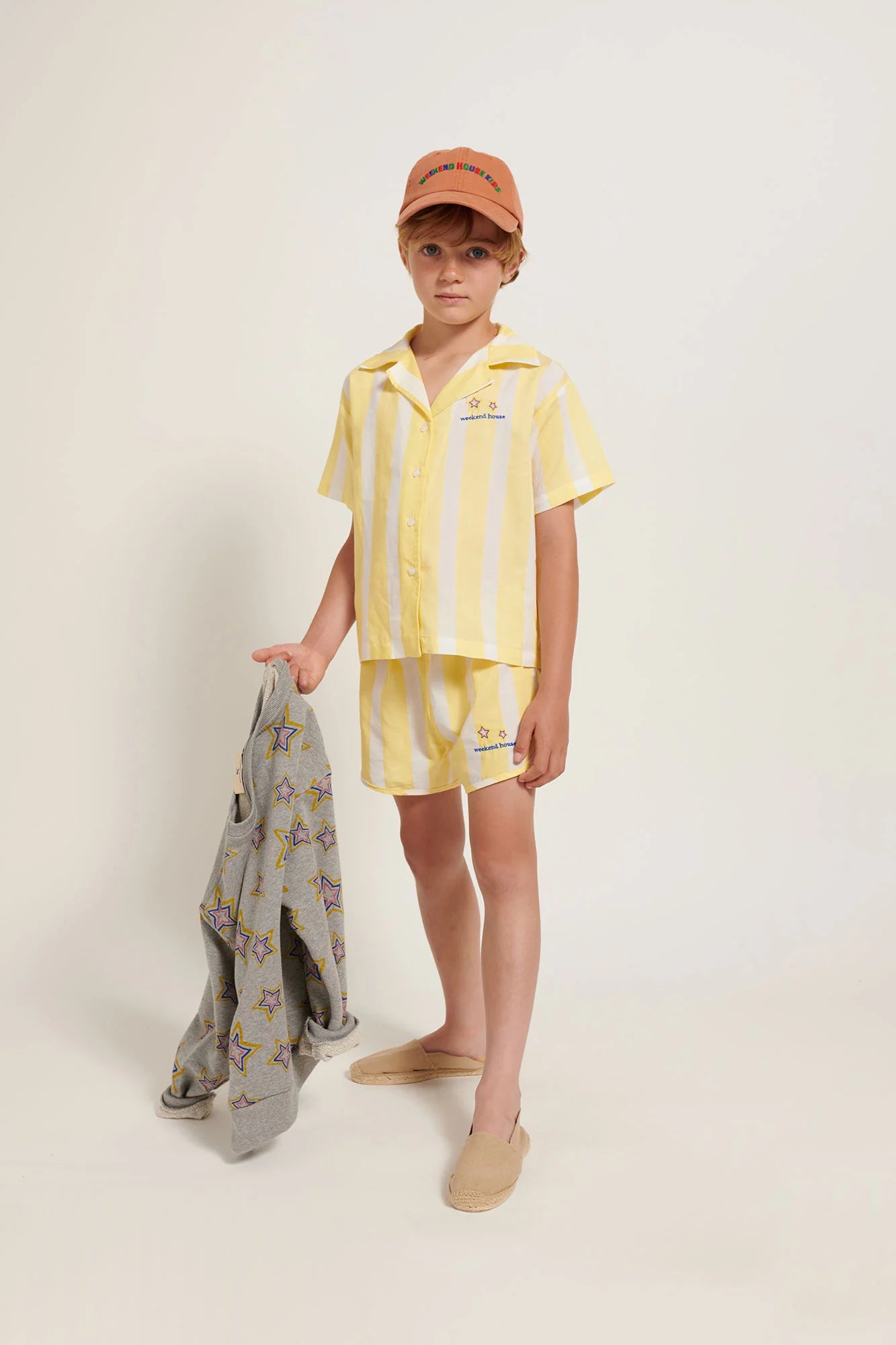 YELLOW STRIPES SHORT-YELLOW/WHITE