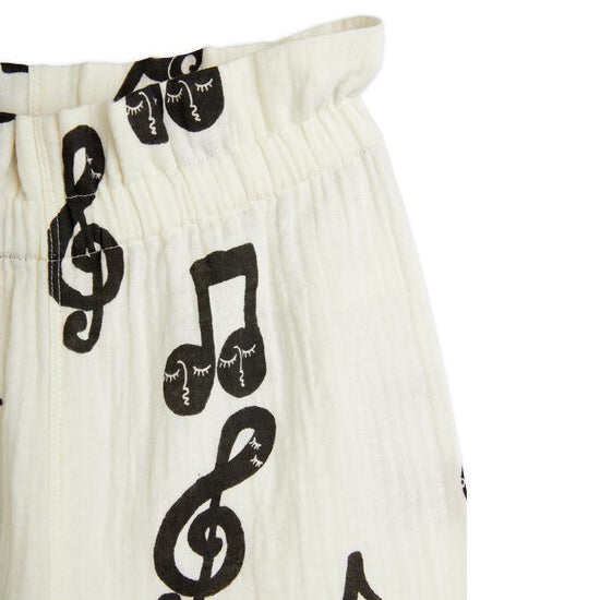 Note aop muslin paperbag trousers