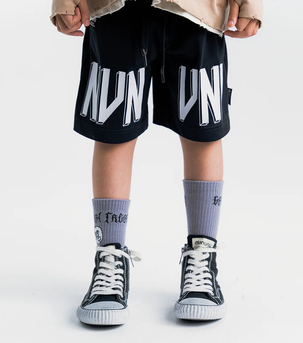 NUNUNU SPORTS SHORTS BLACK