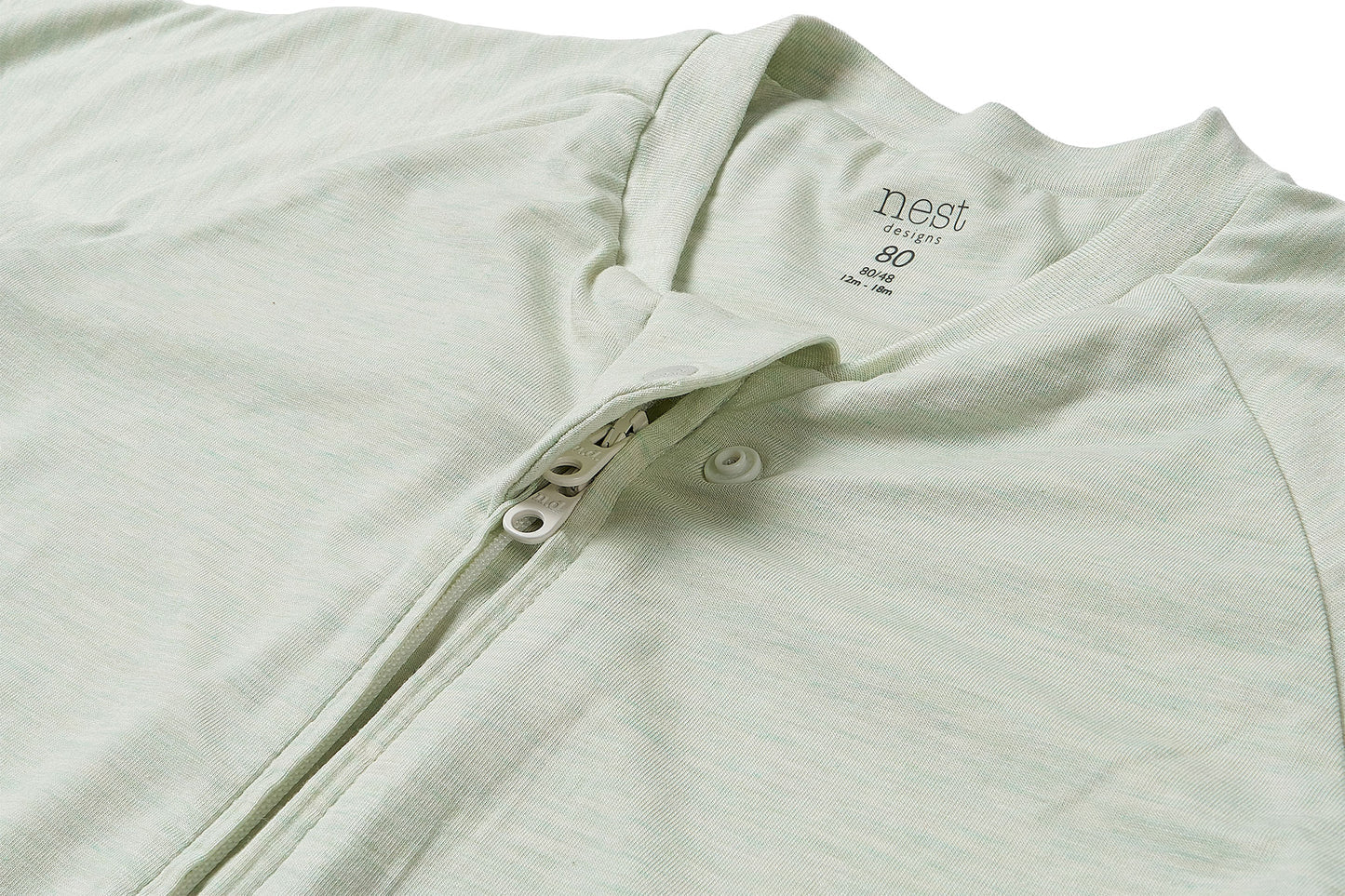 Short Sleeve Footed Sleep Bag 0.5 TOG (Bamboo Jersey) - Pantone Dewkist