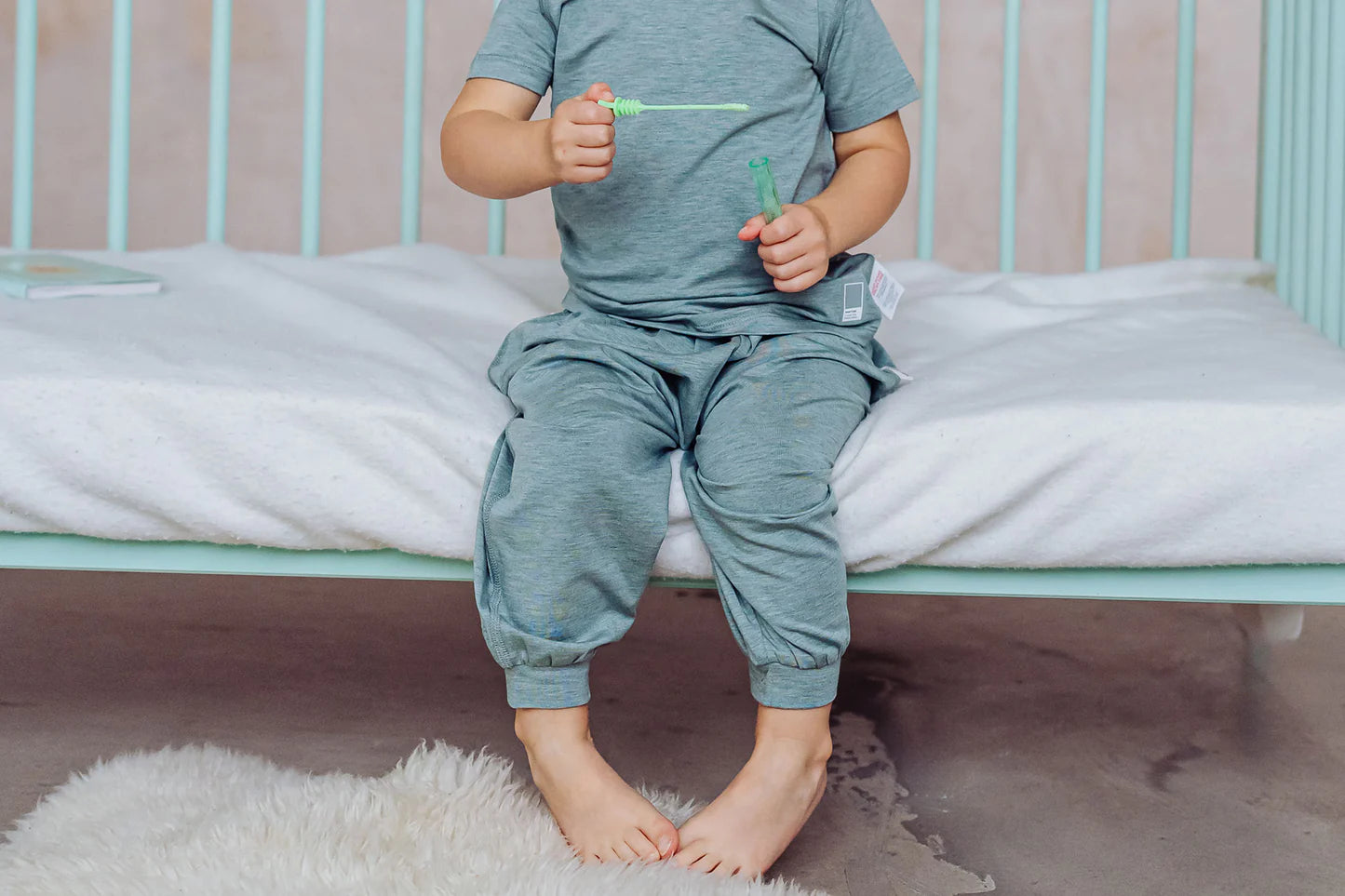 Pants (Bamboo Jersey) - Pantone Chinois Green