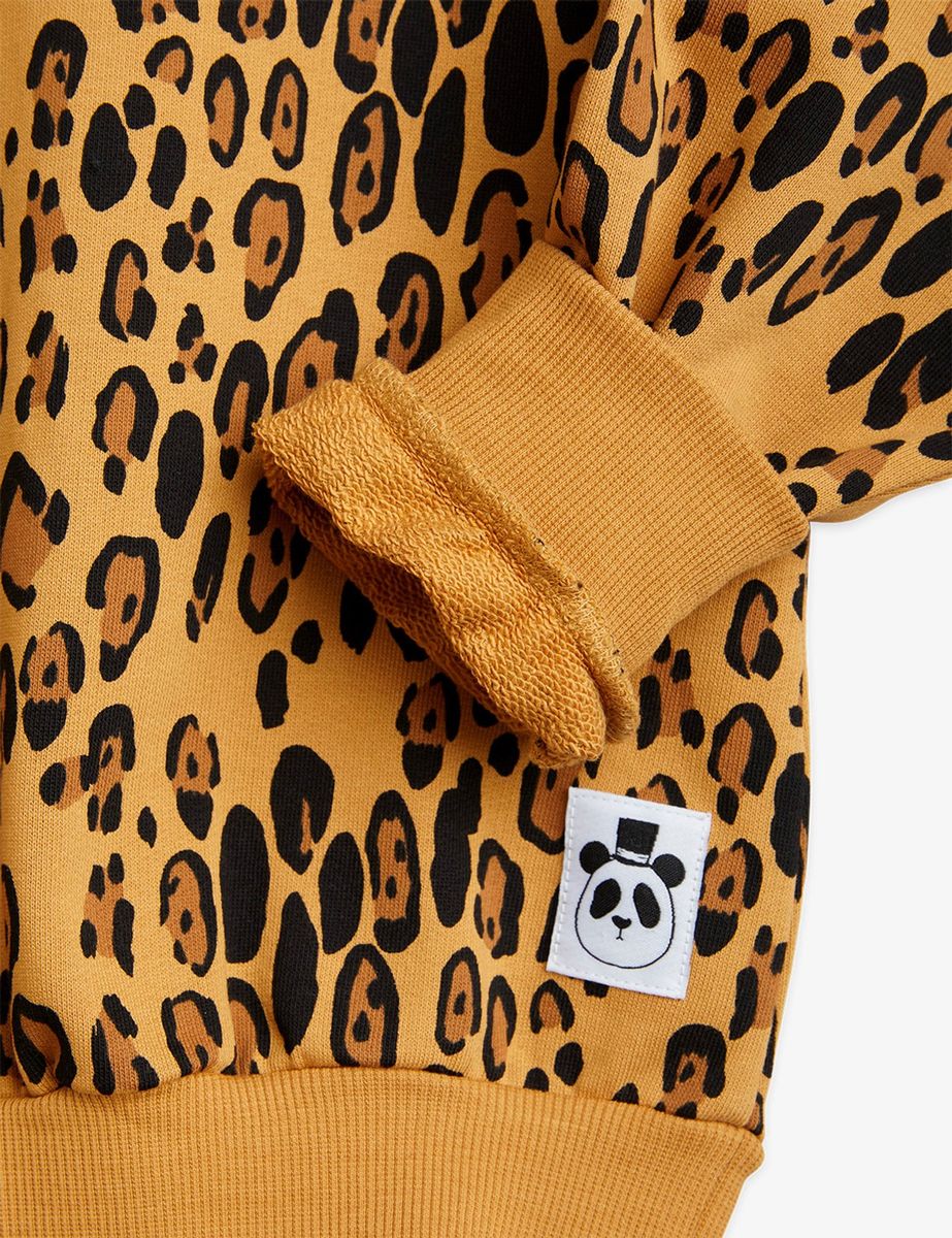 Basic leopard sweatshirt-Beige
